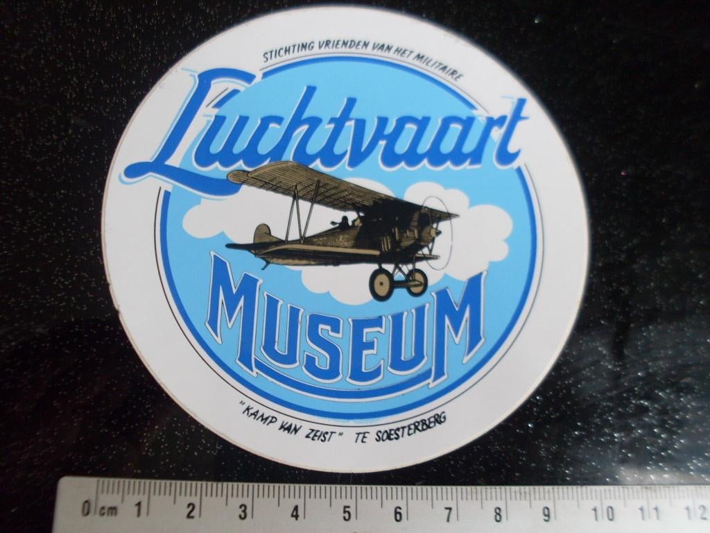 sticker vrienden van militaire luchtvaart museum soesterberg, Verzenden, Zo goed als nieuw, Bedrijf of Vereniging