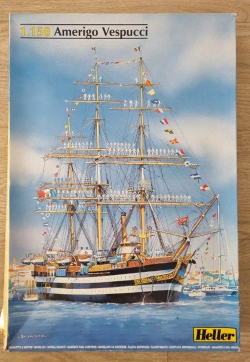 UITVERKOOP: Heller 80807 Amerigo Vespucci 1:150, Heller, Ophalen of Verzenden, Zo goed als nieuw, 1:50 tot 1:200