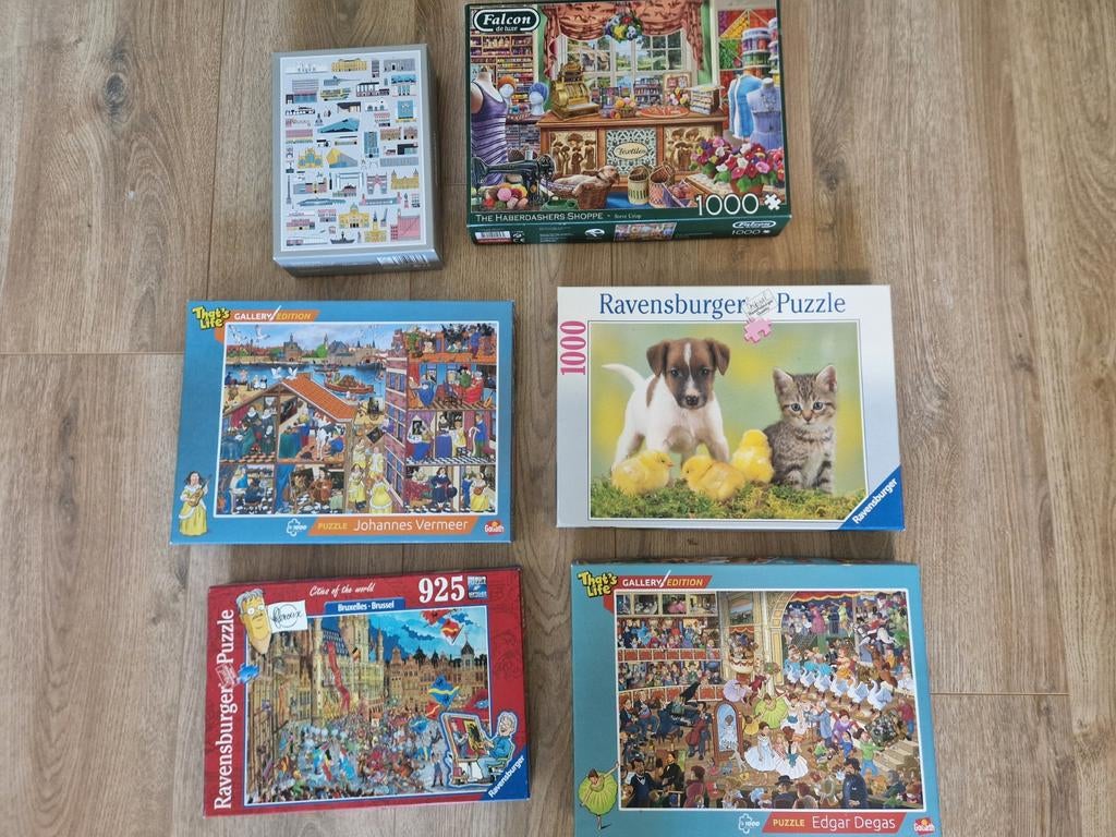 Legpuzzels 5 euro per stuk of ruilen tegen een andere puzzel, Ophalen, Zo goed als nieuw
