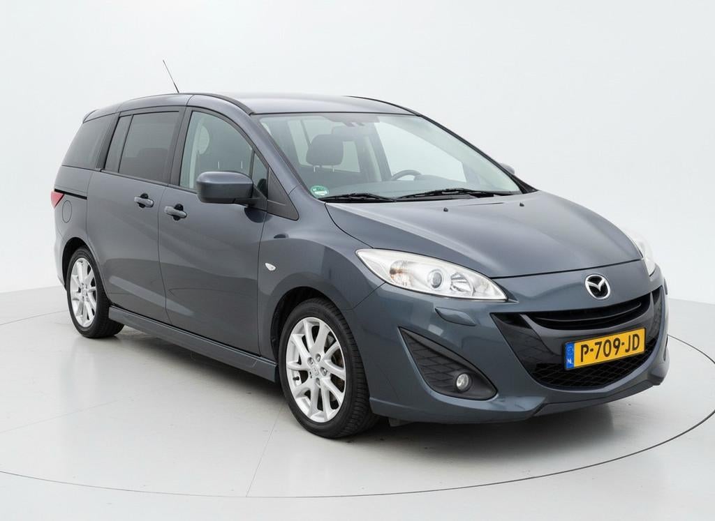Mazda 5 2.0 144PK TS+ Automaat|7-Persoon!, Auto's, Mazda, Euro 5, Gebruikt, Zwart, 4 cilinders