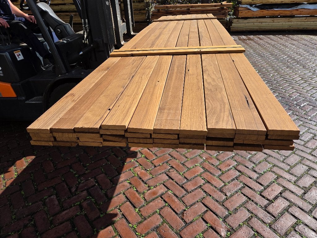 Hardhouten planken - geschaafd 1.8x9.0 cm - nr: HP174, Tuin en Terras, Ophalen, Planken, Nieuw, Hardhout