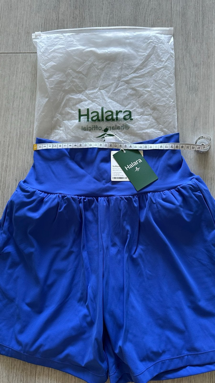 Halara Softlyzero Airy yoga / sport Shorts M Nieuw met label, Kleding | Dames, Sportkleding, Maat 38/40 (M), Blauw, Nieuw, Ophalen of Verzenden