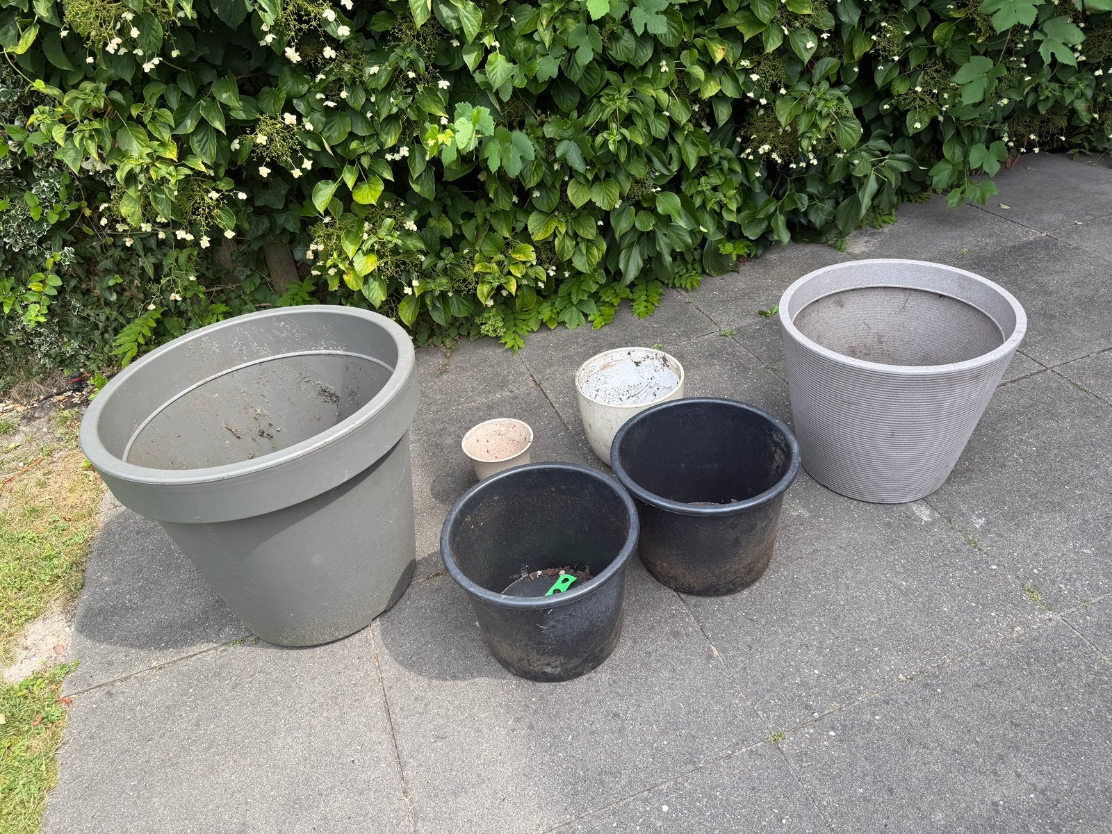 Bloempotten, Tuin en Terras, Ophalen, Steen, Minder dan 30 cm, Rond