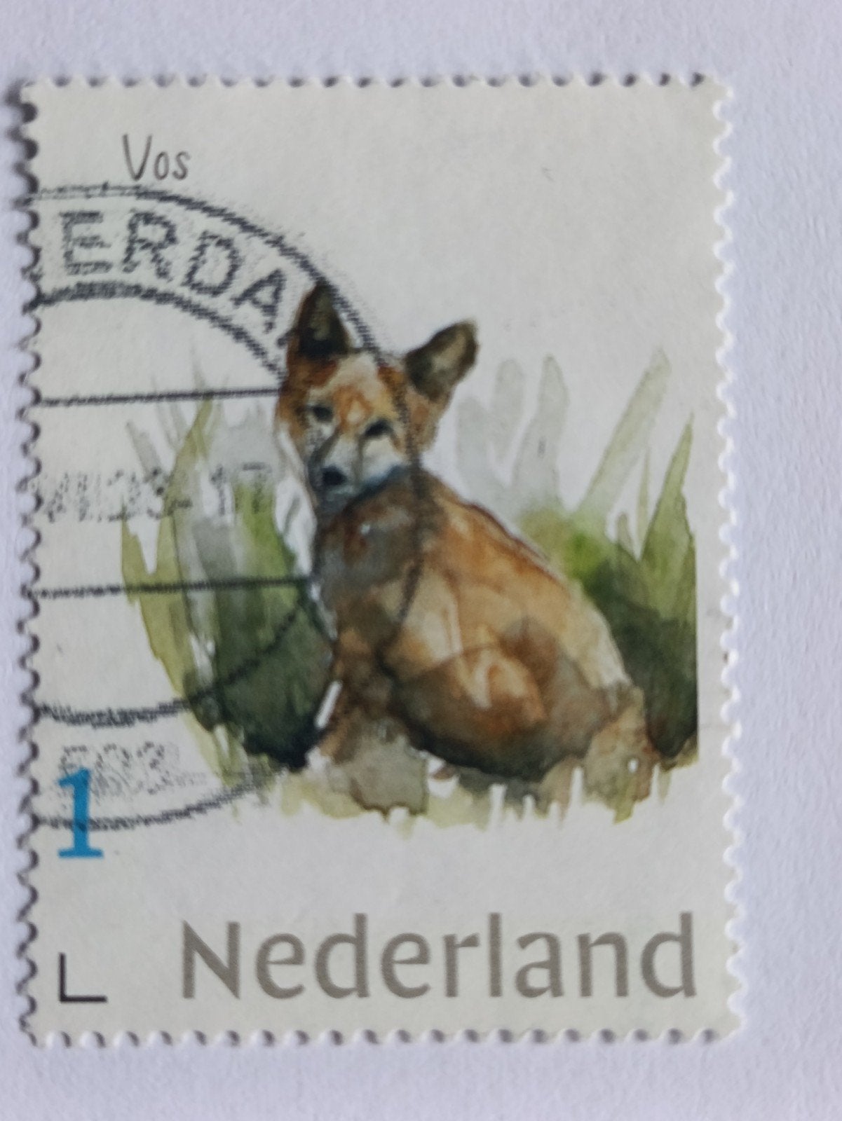 Persoonlijke postzegel 'Vos' - Gestempeld, Postzegels en Munten, Ophalen of Verzenden, Na 1940, Gestempeld