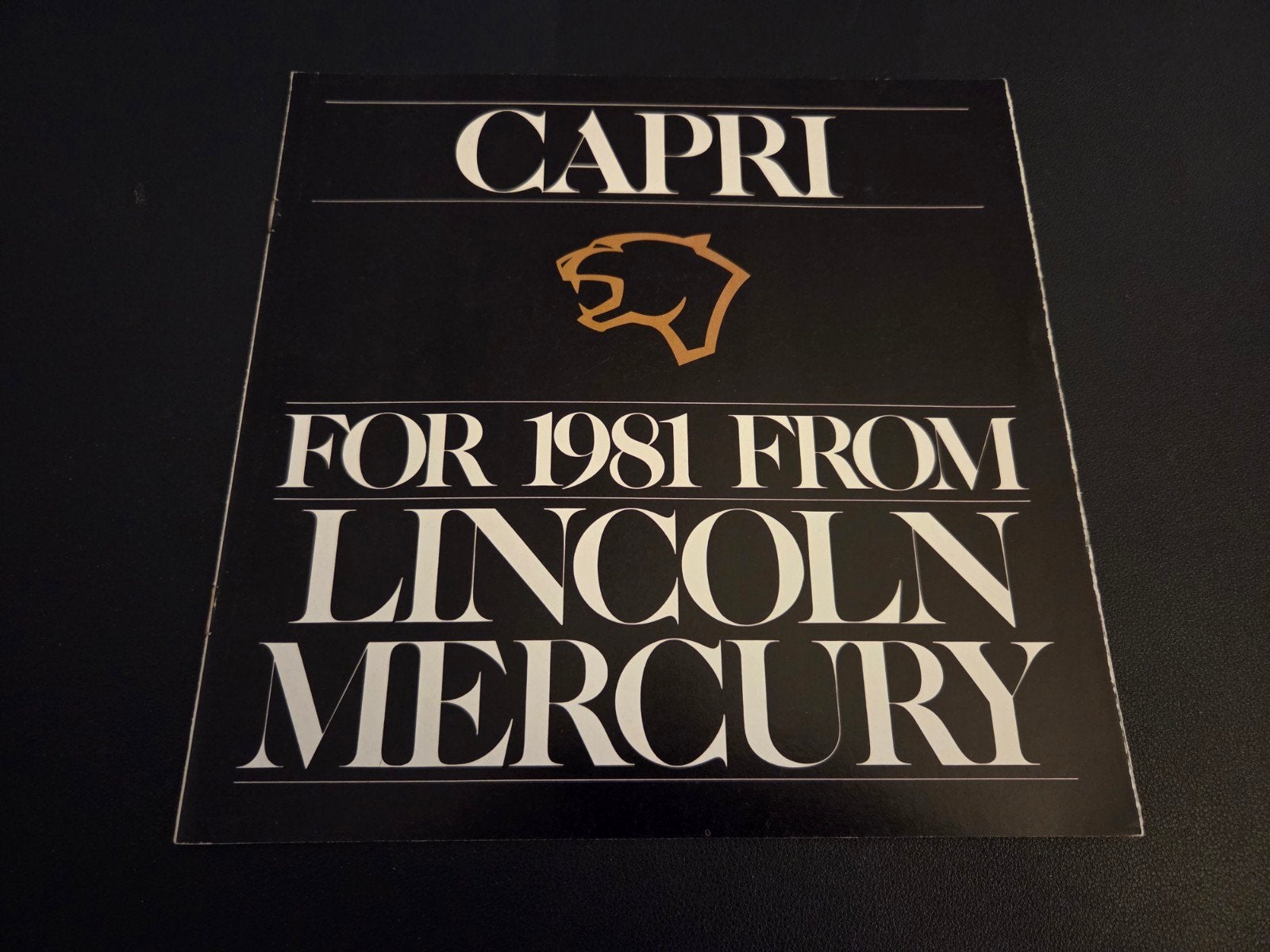 Brochure Mercury Capri 1981 USA, Ophalen of Verzenden, Zo goed als nieuw, Overige merken