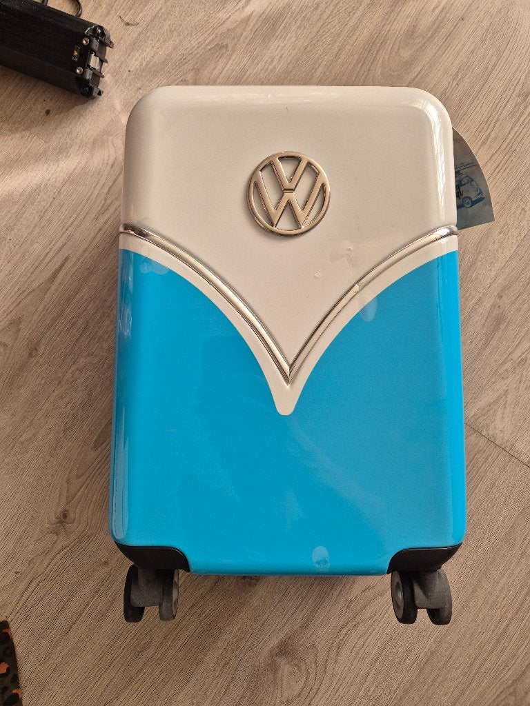 Volkswagen vw koffer blauw, Ophalen of Verzenden, Hard kunststof
