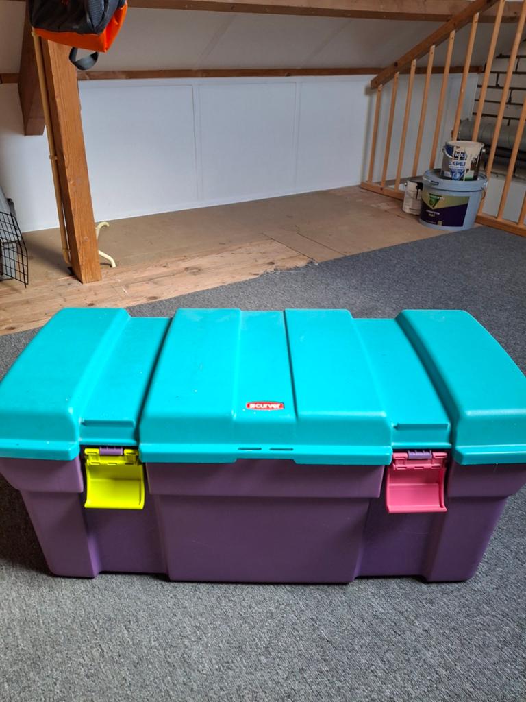 Nette speelgoed kist, Ophalen, Minder dan 50 cm, 50 tot 100 cm, Zo goed als nieuw