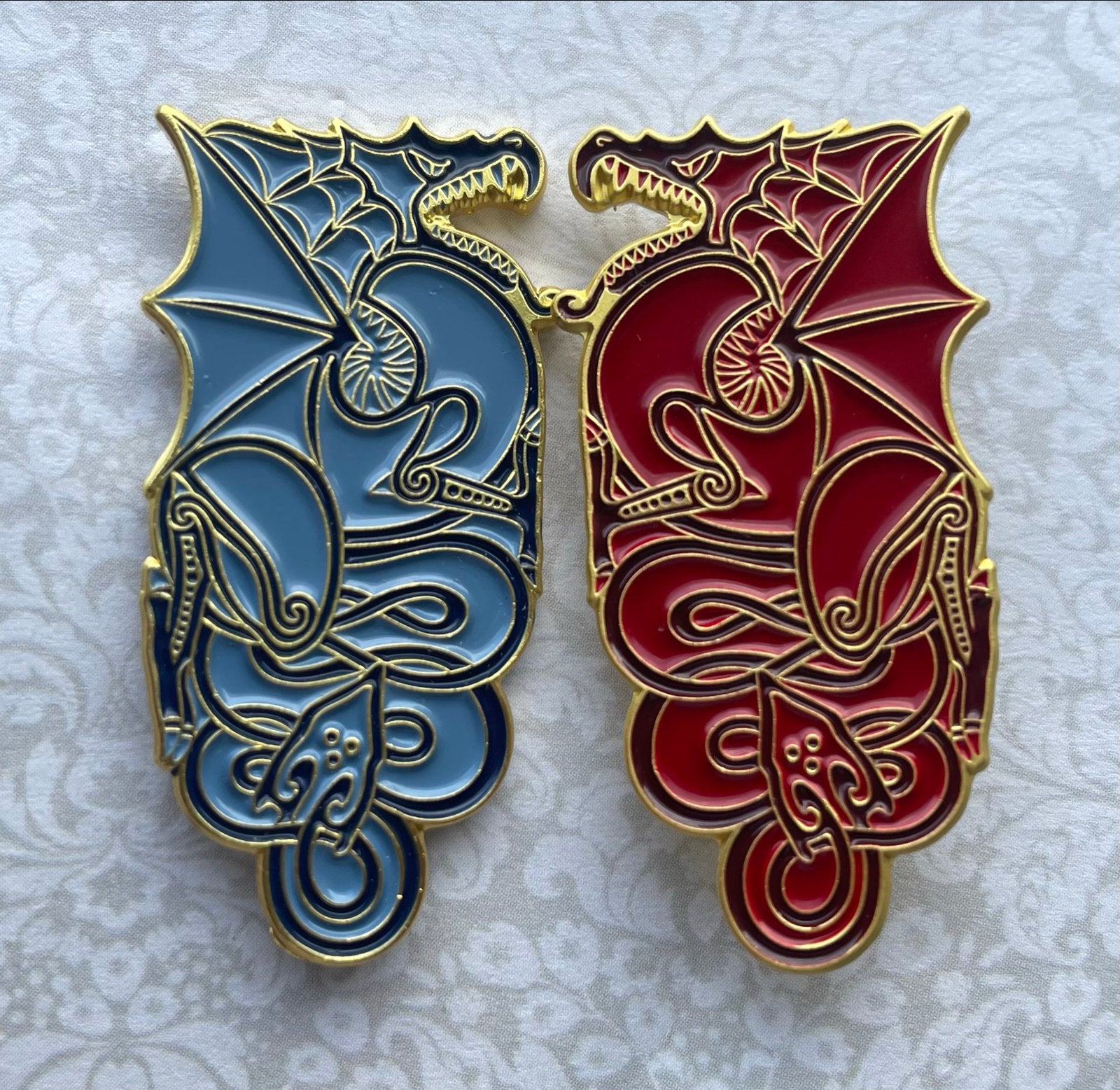 Joris en de Draak Fanmade Pin - Efteling, Verzamelen, Ophalen of Verzenden, Nieuw, Button of Speldje