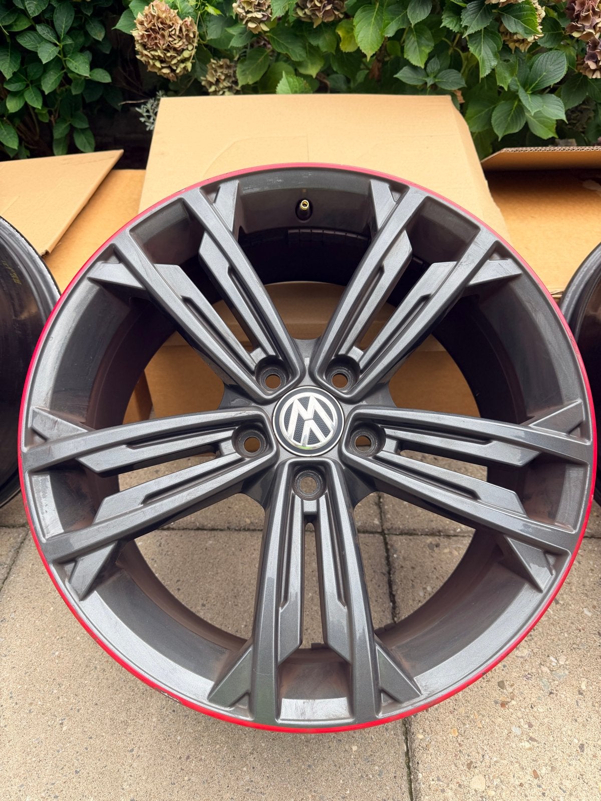 Originele VW Sevilla Velgen 18” – Golf 7 GTI / GTD / R-Line, Auto-onderdelen, Ophalen of Verzenden, Gebruikt, 18 inch, Velg(en)