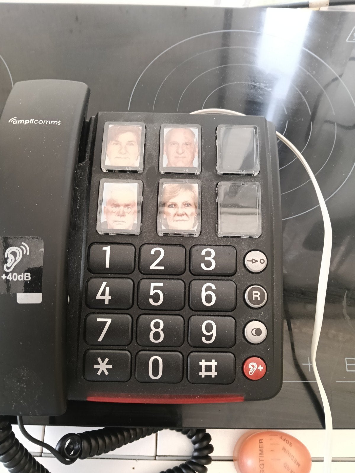 Amplicomms Seniorentelefoon met grote toetsen en foto's, Ophalen of Verzenden