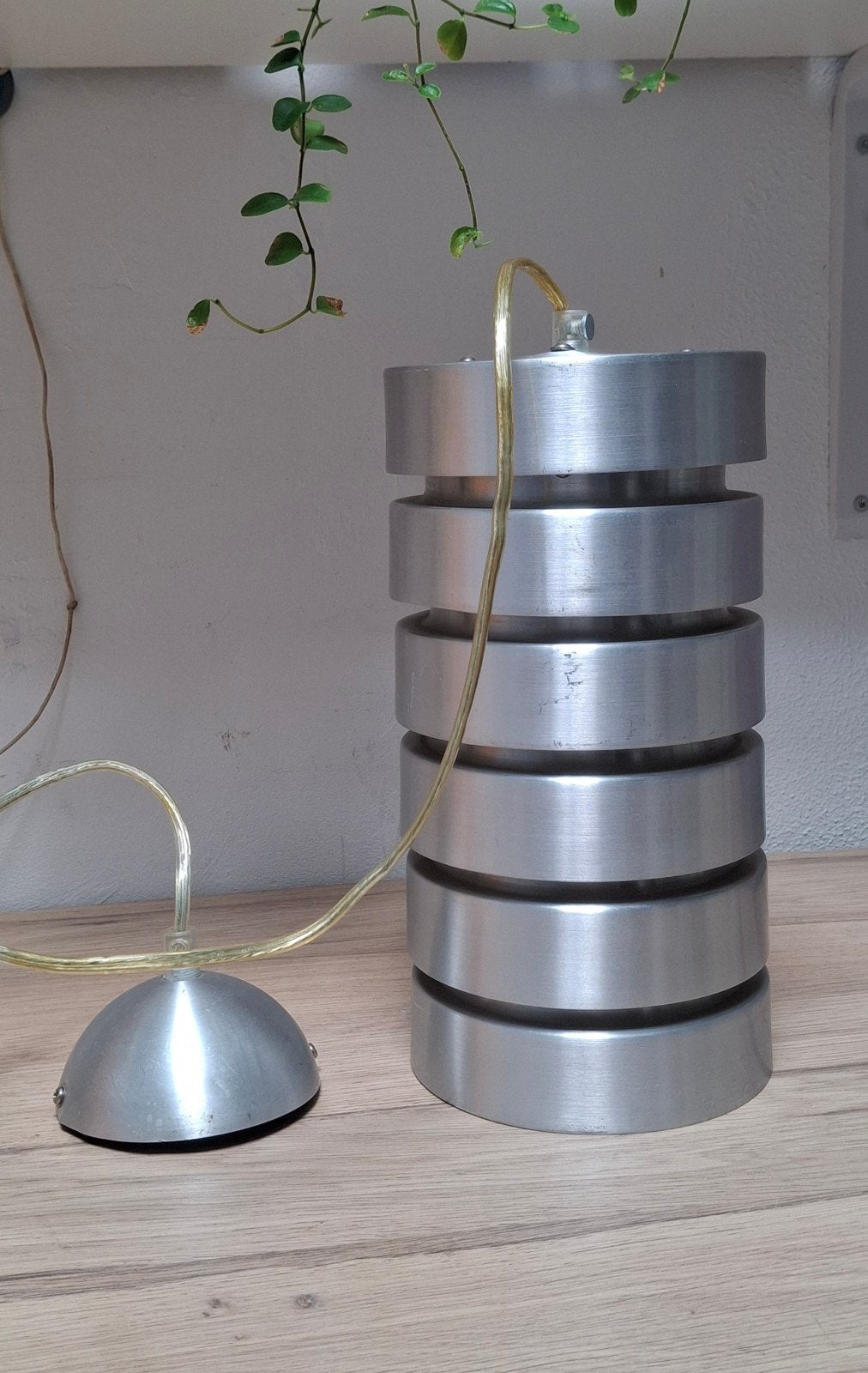 Vintage space age hanglamp. Carl Thore voor Granhaga. Zweden, Huis en Inrichting, Ophalen of Verzenden, Zo goed als nieuw