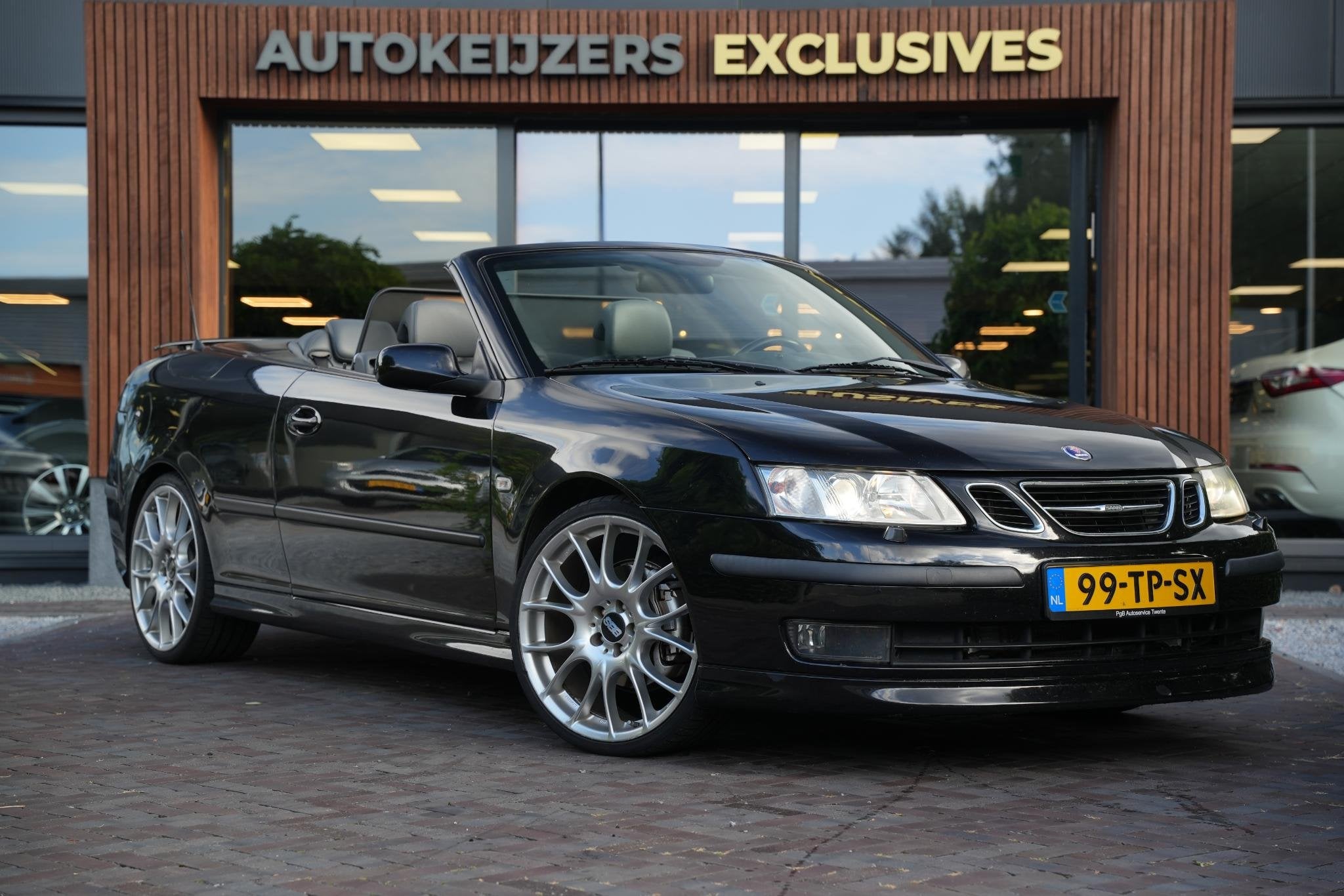 Saab 9-3 Cabrio 2.8 V6 T Aero Unieke staat!, Auto's, Verwarmde buitenspiegels, Gebruikt, 1675 kg, Cabriolet