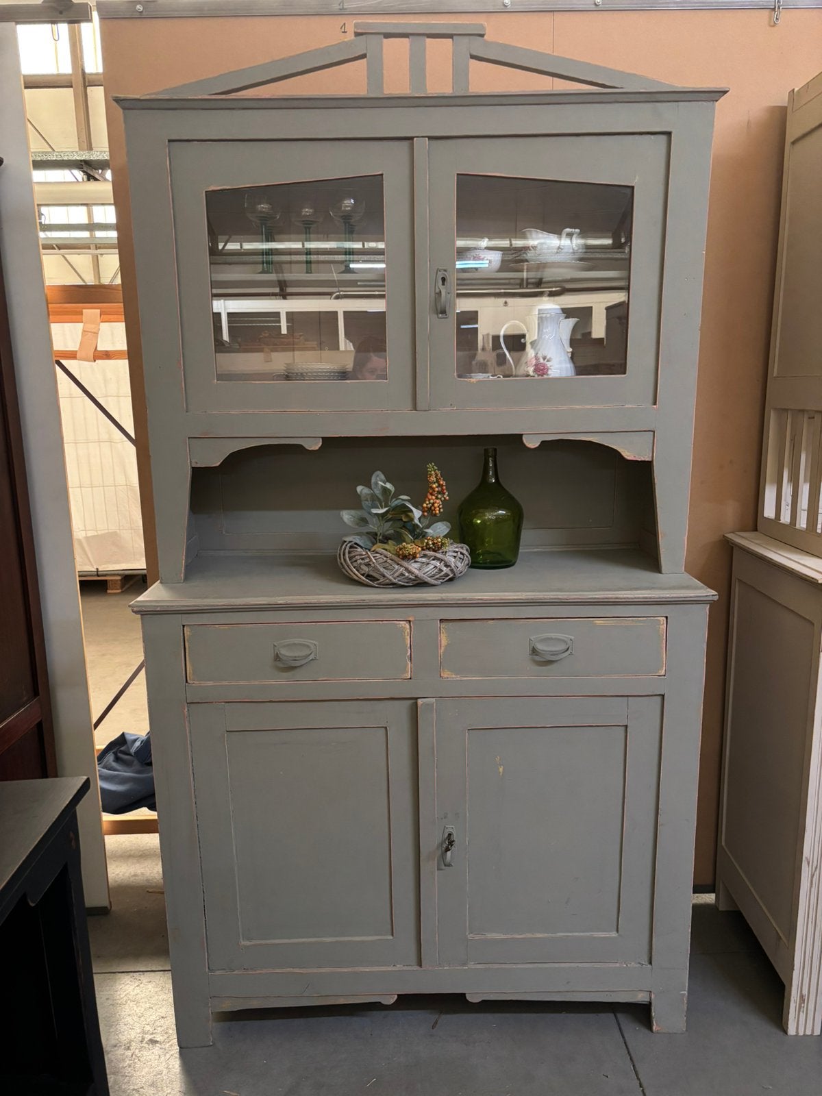 Vintage / Brocante Buffetkast / kast, Huis en Inrichting, Kasten | Buffetkasten, Ophalen, Studio Larilo, 200 cm of meer, Studiolarilo@gmail.com
