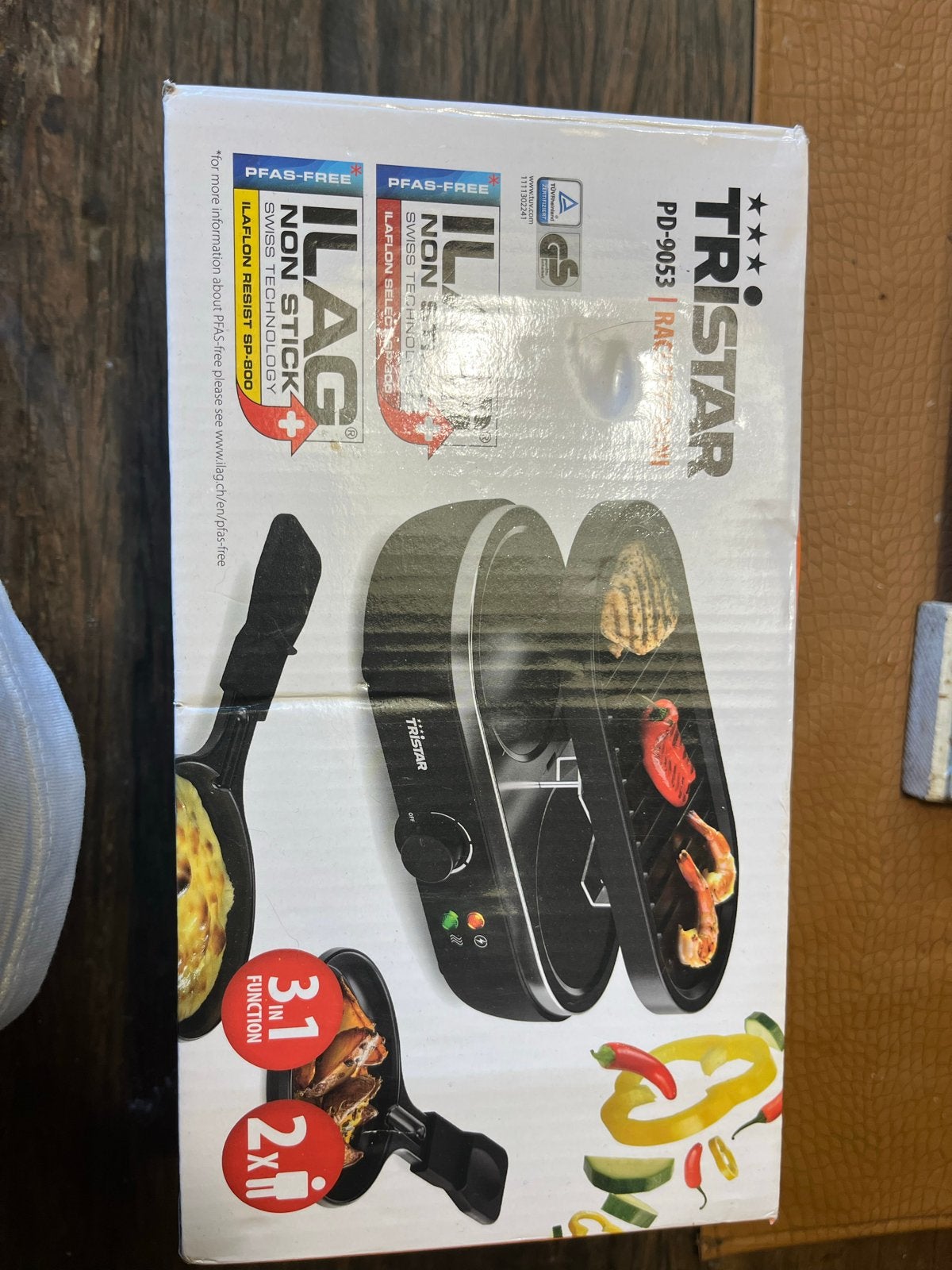Tristar PD-9053 Raclette Grill 3-in-1 PFAS-vrij, Witgoed en Apparatuur, Gourmetstellen, Verzenden, Nieuw, Minder dan 4 personen