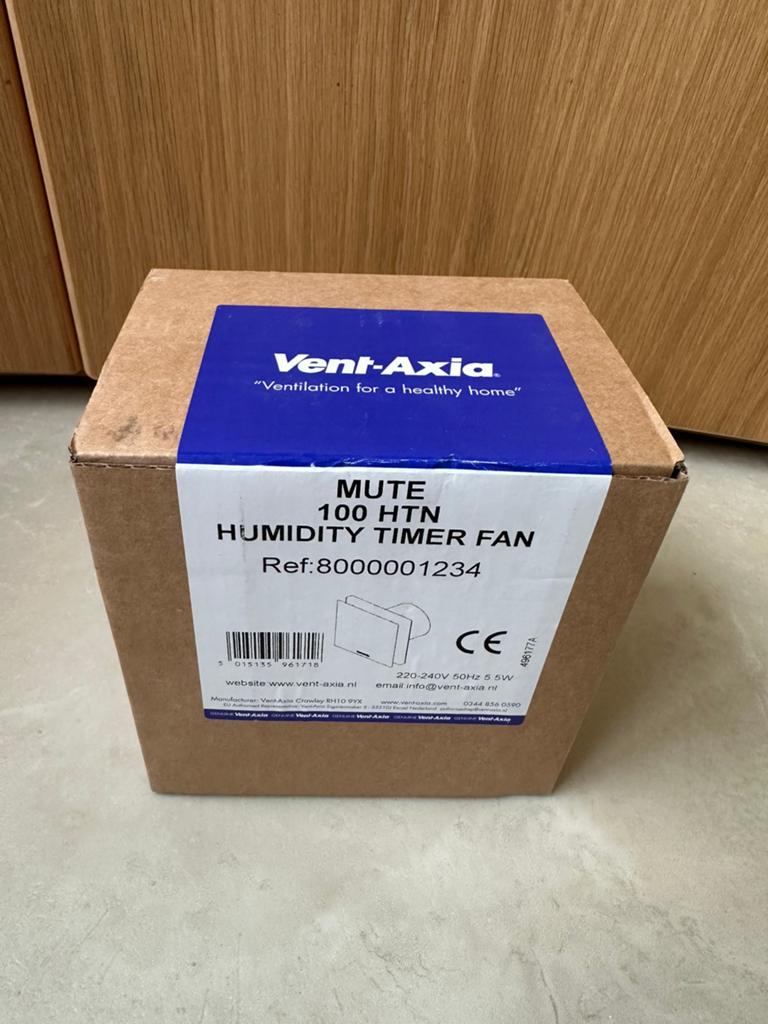 Mute 100 HTN ventilator - Vent-Axia, Ophalen of Verzenden, Nieuw, Ventilator