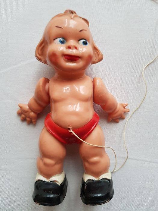 Edi looppop 1950 Duitsland Celluloide goed zeldzaam vintage, Ophalen of Verzenden