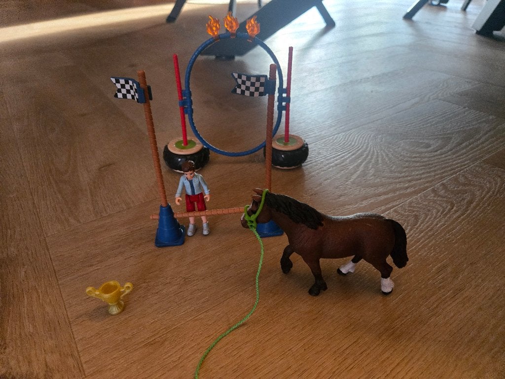 Schleich hindernissen paarden, Ophalen of Verzenden, Zo goed als nieuw
