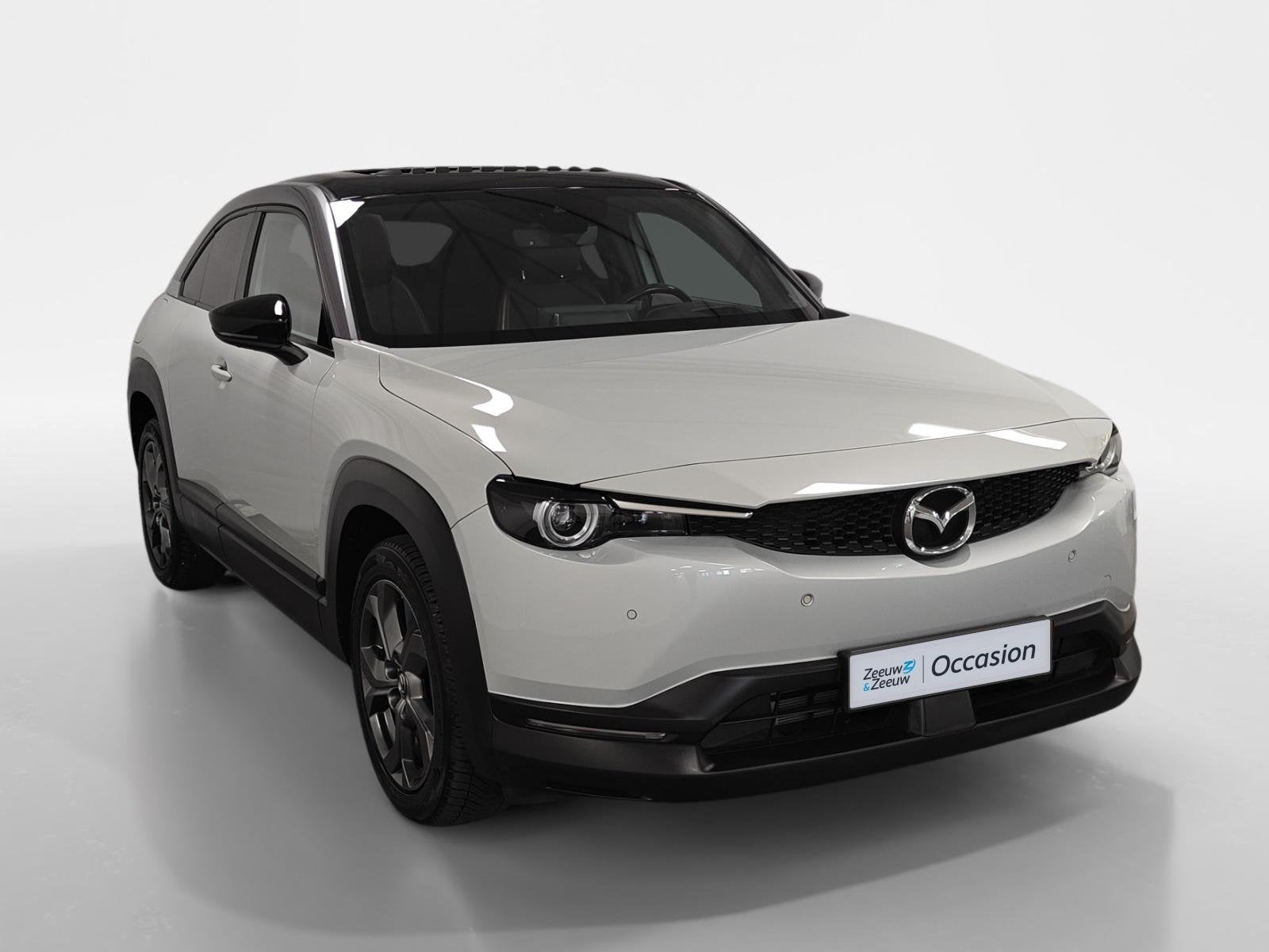 Mazda MX-30 e-SkyActiv 145 Luxury 36 kWh AUTOMAAT NAVI ADAPT, Auto's, Mazda, Stof, Gebruikt, Wit, MX-30