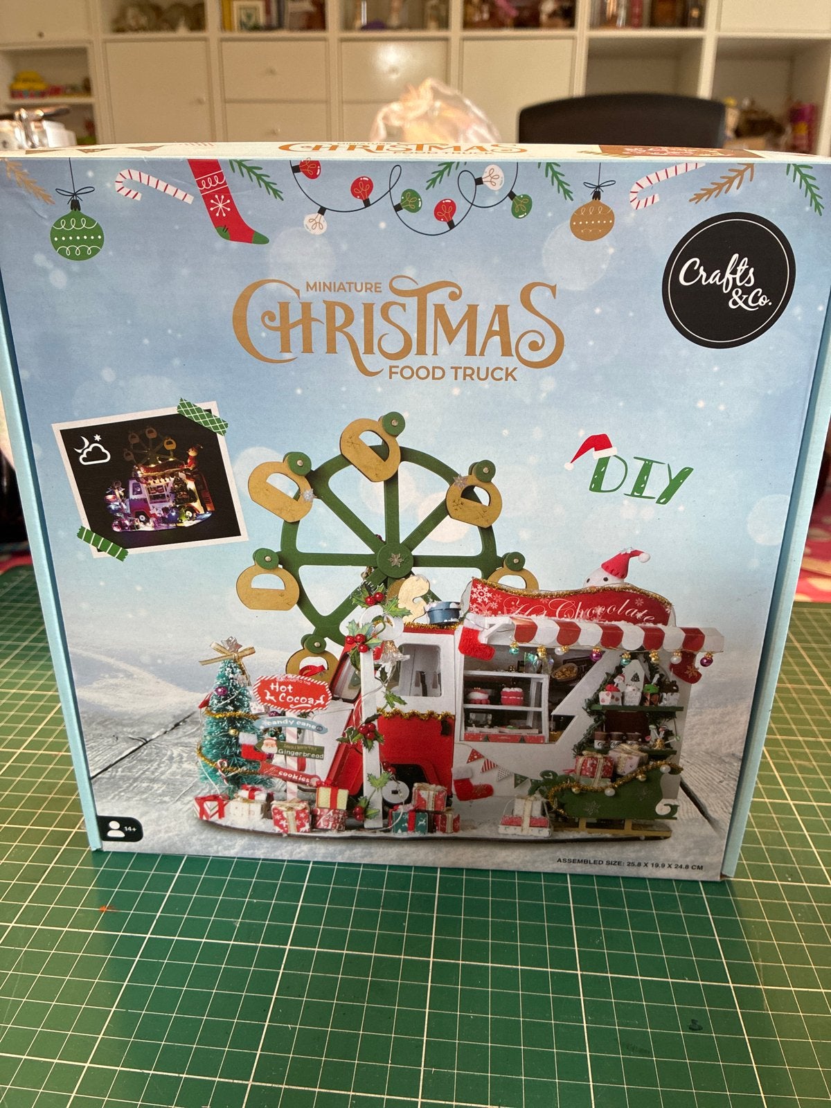 DIY Miniatuur Kerst Food Truck Knutselset Crafts & Co, Nieuw, Meerkleurig, Overige merken, Knutselset