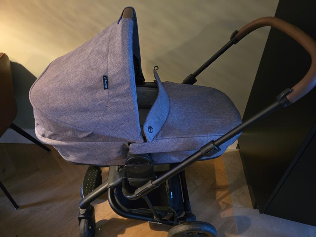 Easywalker Harvey 2 Combiwagen Exclusive Grey, Gebruikt, Combiwagen, Verstelbare duwstang, Ophalen