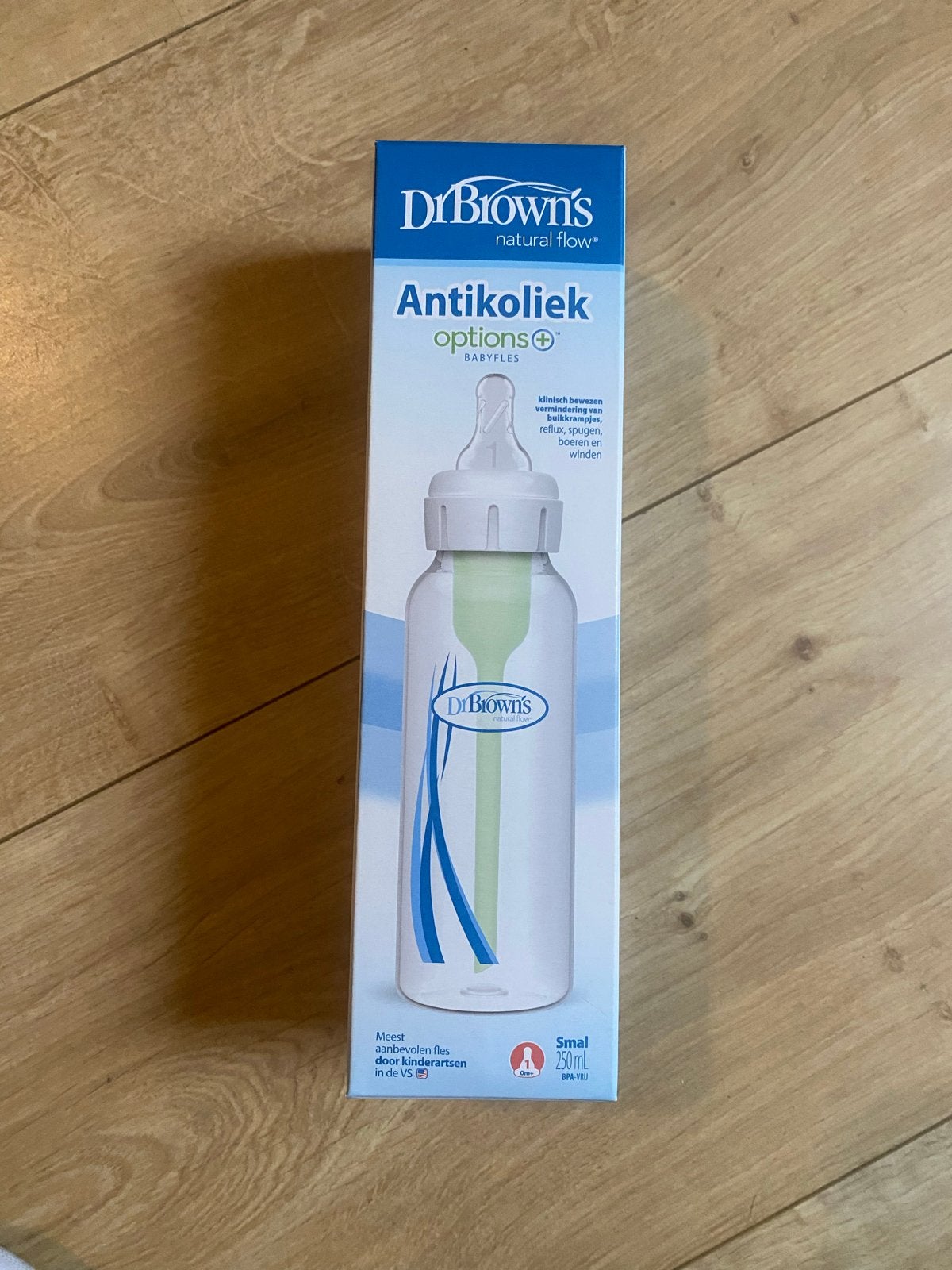 Dr. Brown's Natural Flow Antikoliek Options Babyfles 250ml, Ophalen, Babyfles, BPA-vrij, Nieuw
