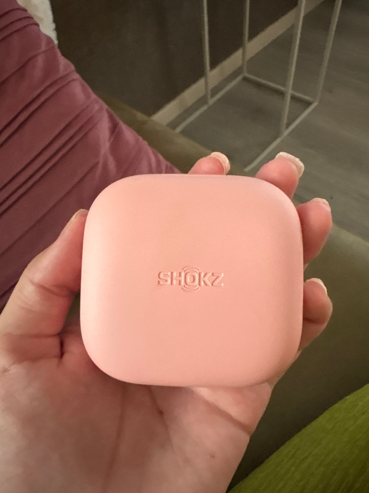 Shokz OpenFit Roze Open-Ear, Audio, Tv en Foto, Ophalen, Bluetooth, Roze, Zo goed als nieuw