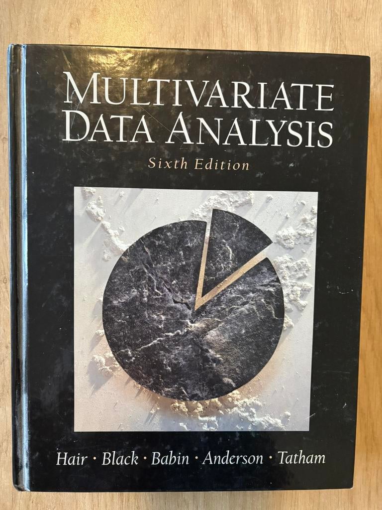 Boek multivariate data analysis van Hair, Black etc 6th ed, Boeken, Studieboeken en Cursussen, Zo goed als nieuw, WO, Beta, Ophalen of Verzenden