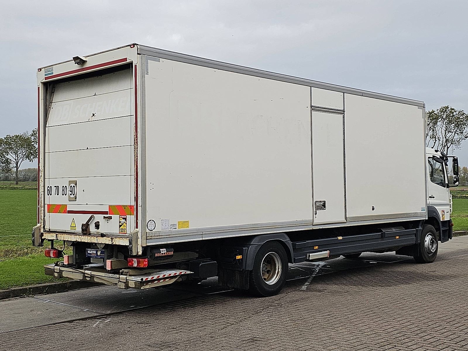 MERCEDES-BENZ ATEGO 1623 L Bakwagen Laadklep 16T Zijdeur Ond, Automaat, Euro 6, Wit, Bedrijf