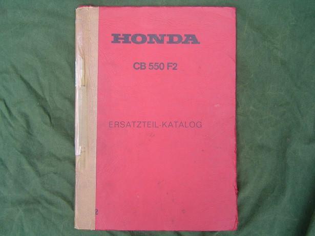 Honda CB550 F2 ersatzteil katalog, Motoren, Ophalen of Verzenden, Honda