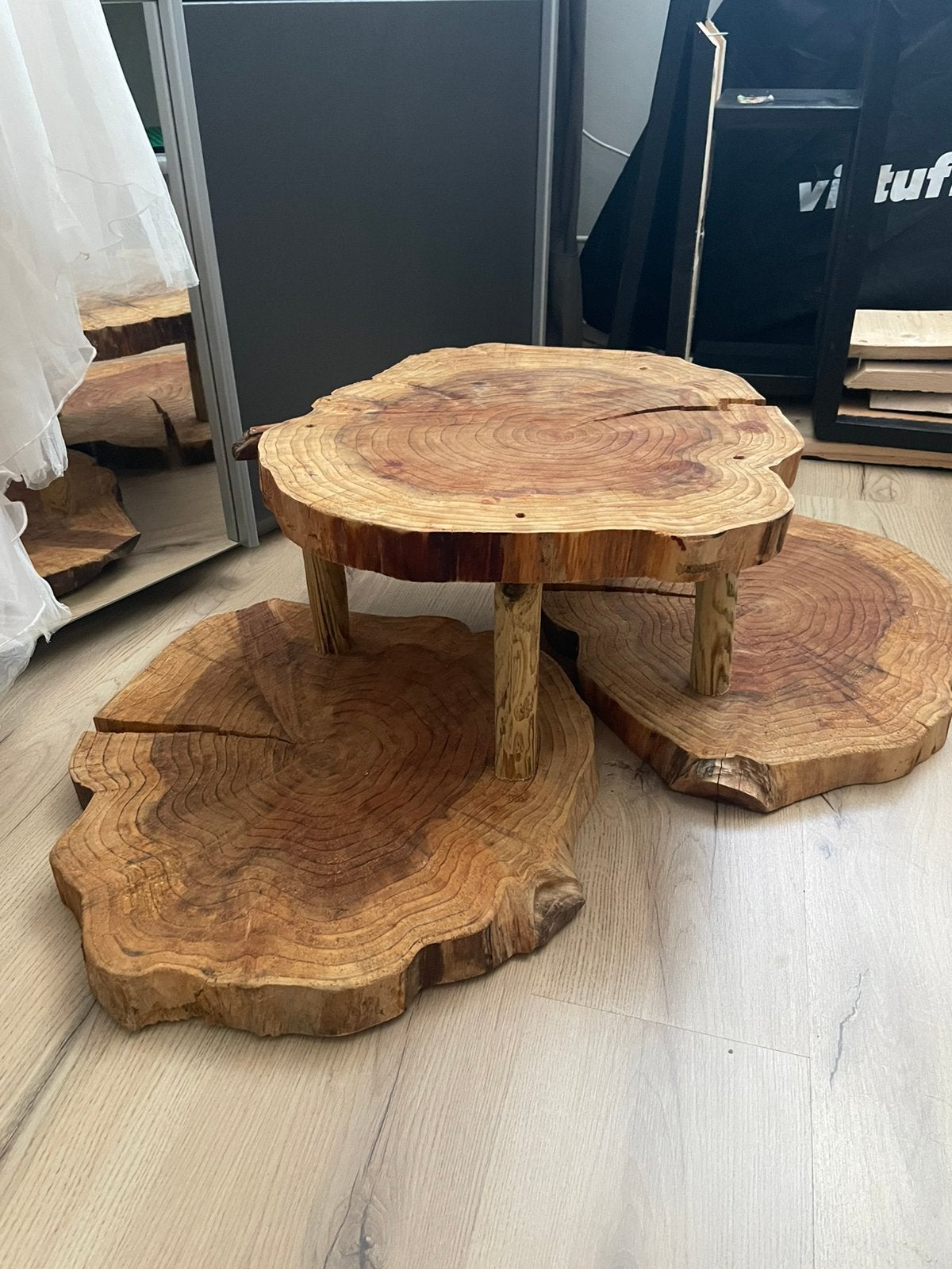 Houten etagere, Ophalen, Minder dan 55 cm, Zo goed als nieuw, 60 cm of meer
