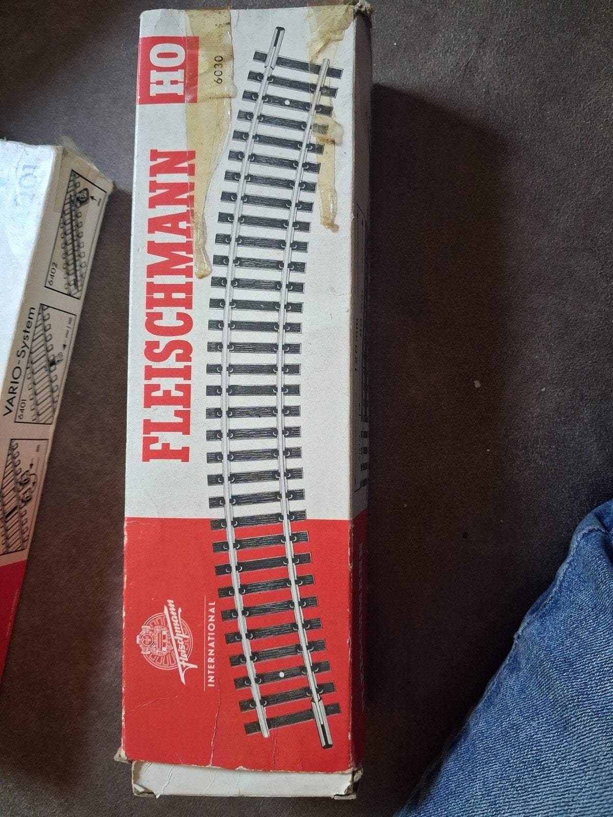 Fleischmann 6030 rails  6x, Gebruikt, Gelijkstroom, Fleischmann, Rails