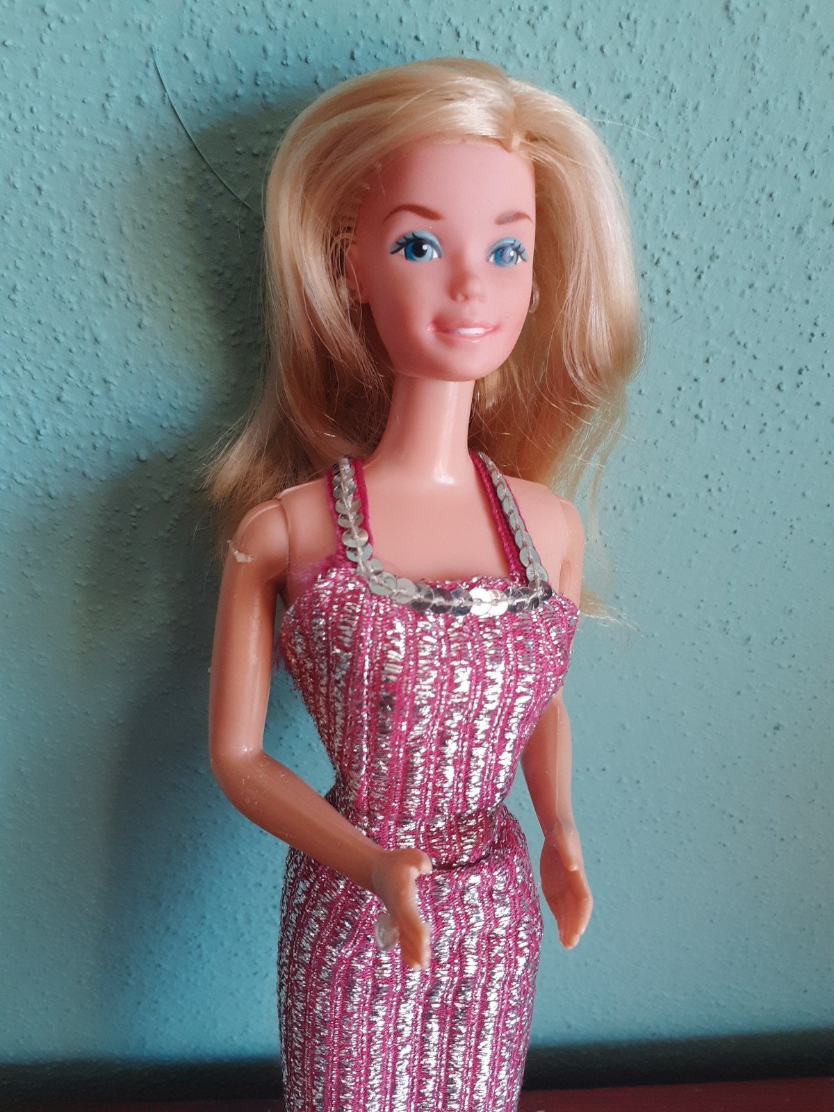 Barbie Superstar jaren 70, Verzamelen, Poppen, Ophalen of Verzenden, Gebruikt, Kleertjes
