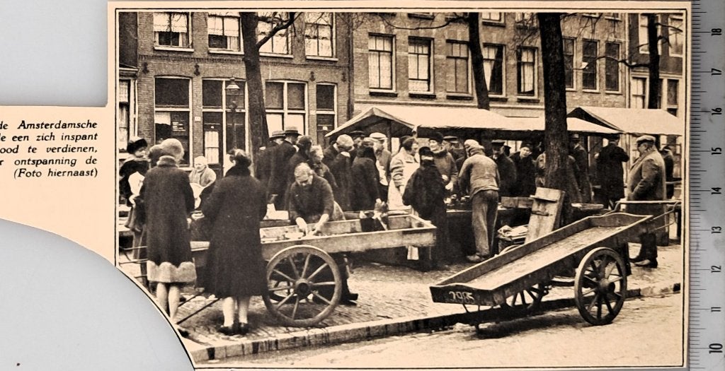 Amsterdam 1931: markt aan de Lindengracht, Verzenden, Voor 1940, Gebruikt, Overige onderwerpen