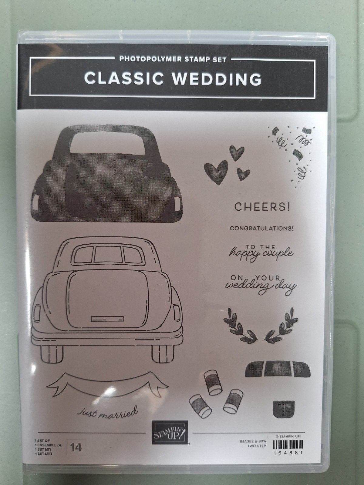 stampin up classic wedding, Ophalen of Verzenden, Zo goed als nieuw, Clearstamp