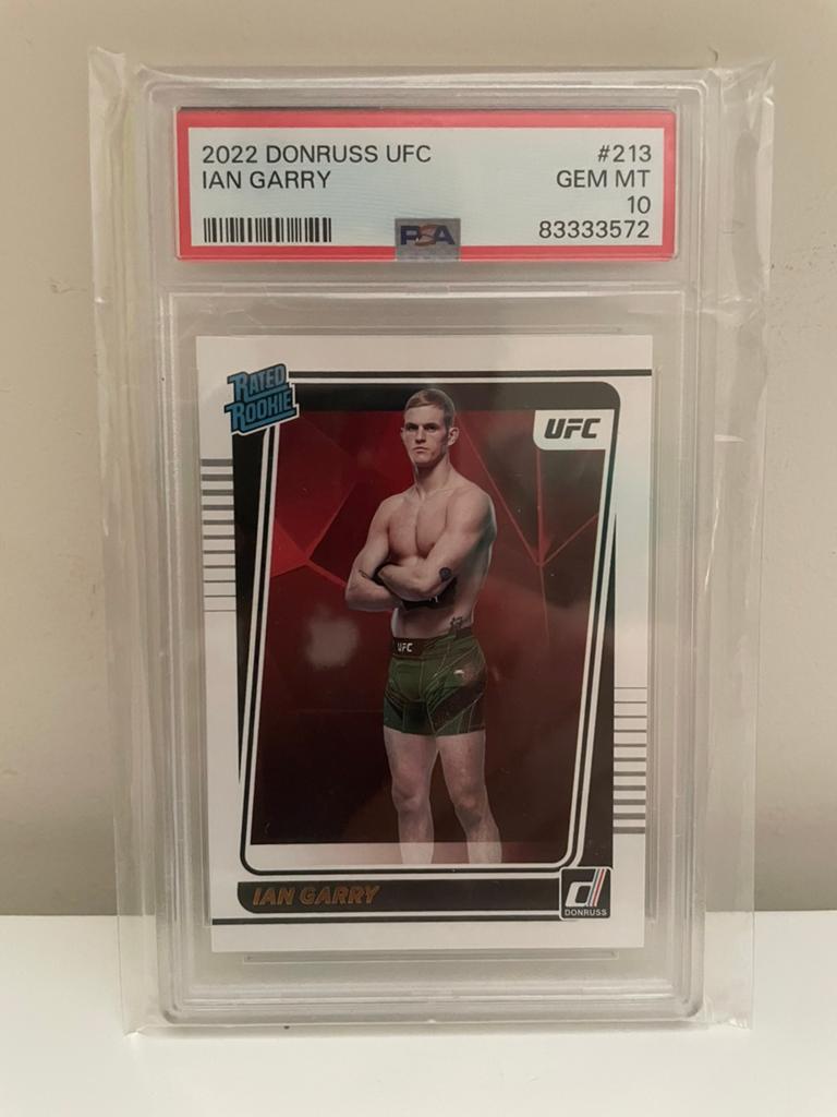 Ian Garry UFC PSA 10 Rookie 2022 Panini Donruss, Hobby en Vrije tijd, Stickers en Plaatjes, Verzenden, Zo goed als nieuw, Plaatje