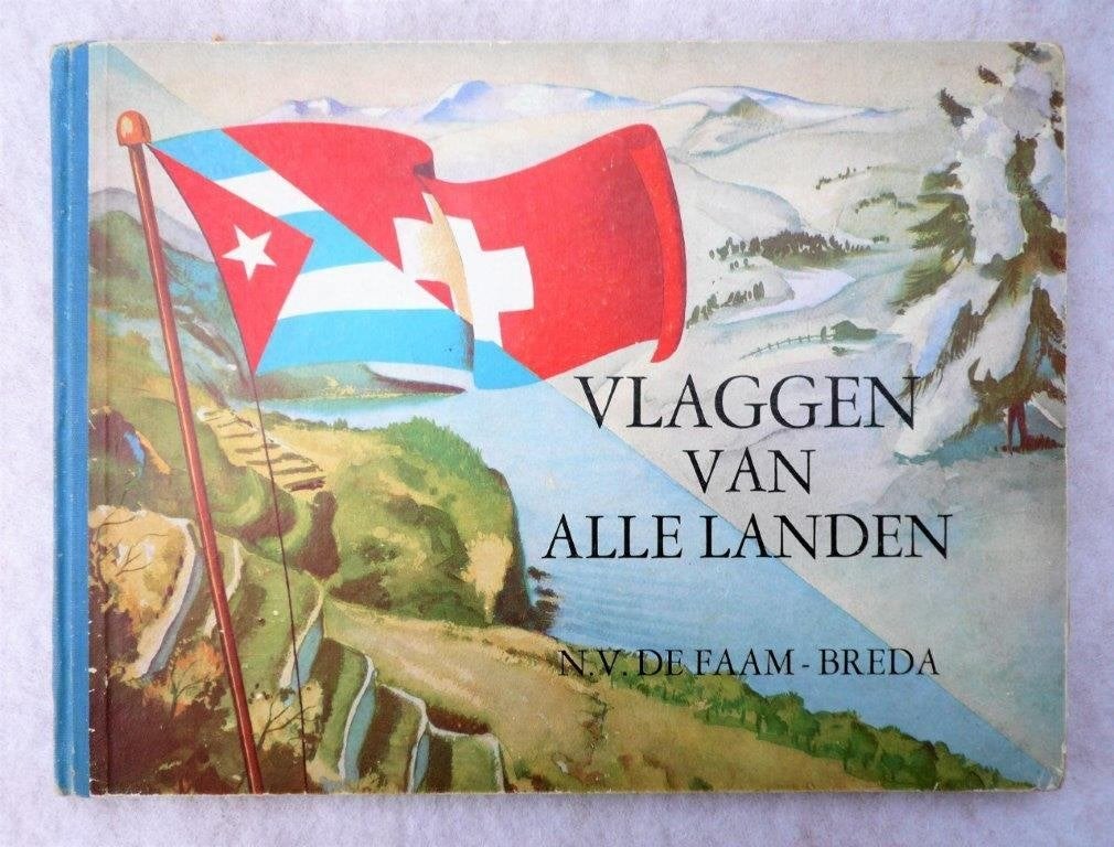 Faam Breda Plaatjes album vlaggen van alle landen., Ophalen of Verzenden, Gelezen, Faam Breda., Plaatjesalbum