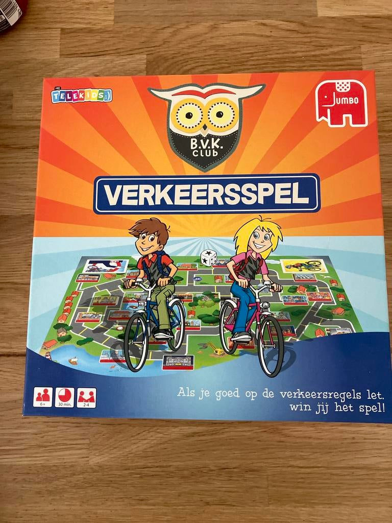 B.V.K. Club Verkeersspel - Leer de verkeersregels!, Drie of vier spelers, Ophalen, Zo goed als nieuw