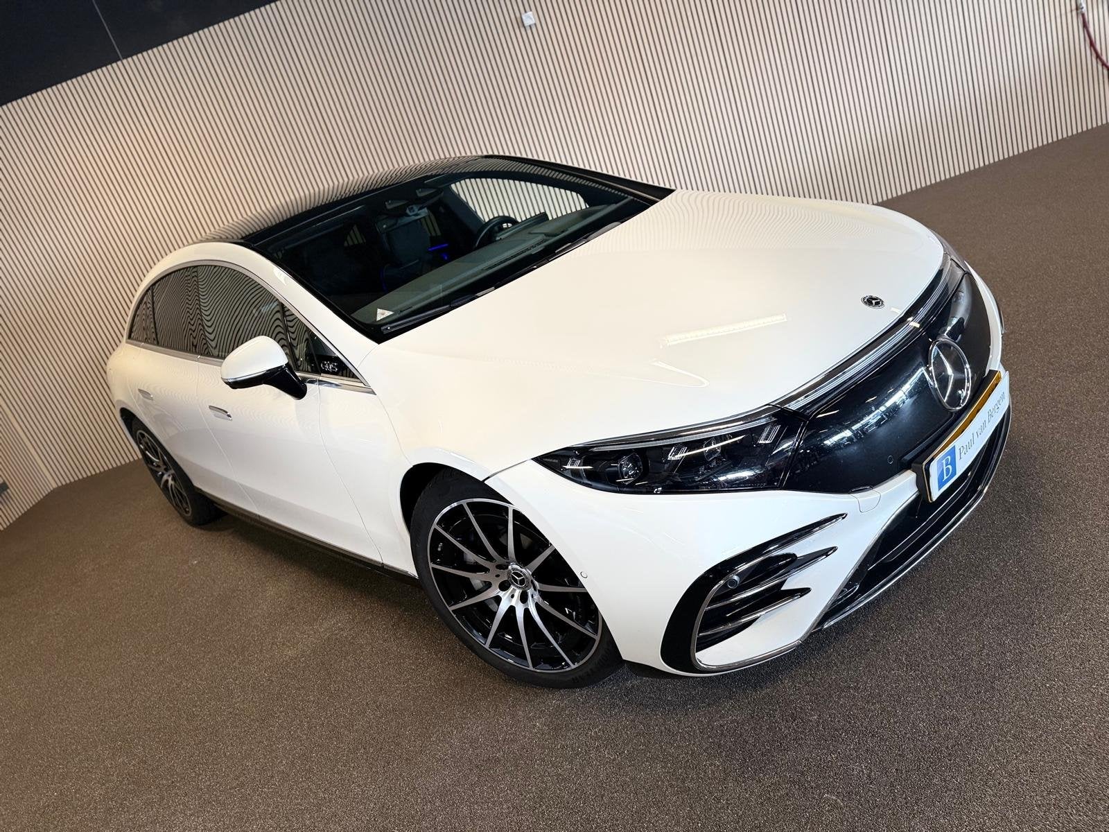Mercedes-Benz EQS 450+ AMG STYLING 108 kWh-PANO-BURMESTER-ME, Achterwielaandrijving, Gebruikt, 124 €/maand, 4 stoelen