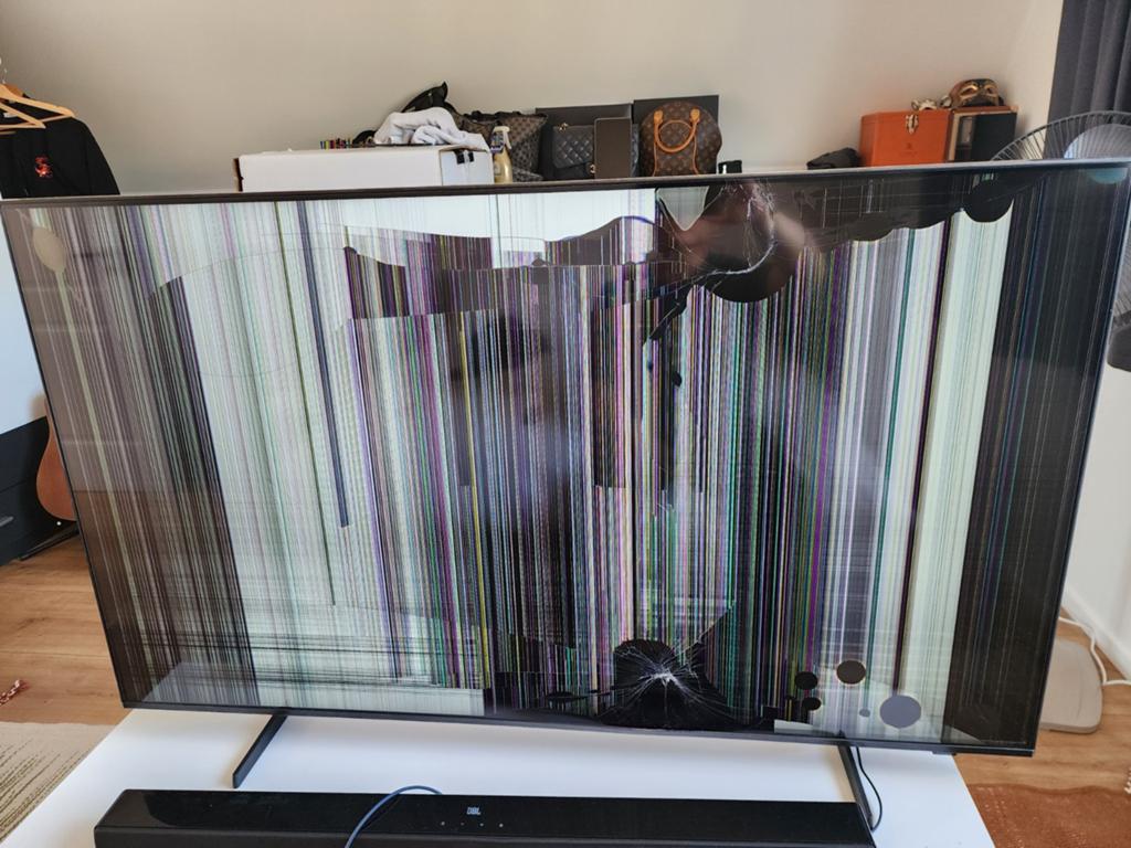 Defecte Samsung 55 inch TV - UA55DU7000K (scherm kapot), Ophalen, LED, 50 Hz, Samsung