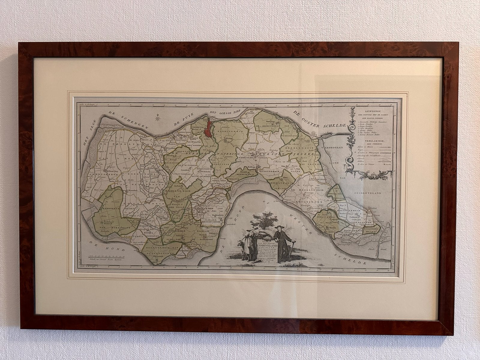 10 Antieke Kaarten van Nederlandse Provincies, Ophalen, Cartografie, Met tekst, Gravure