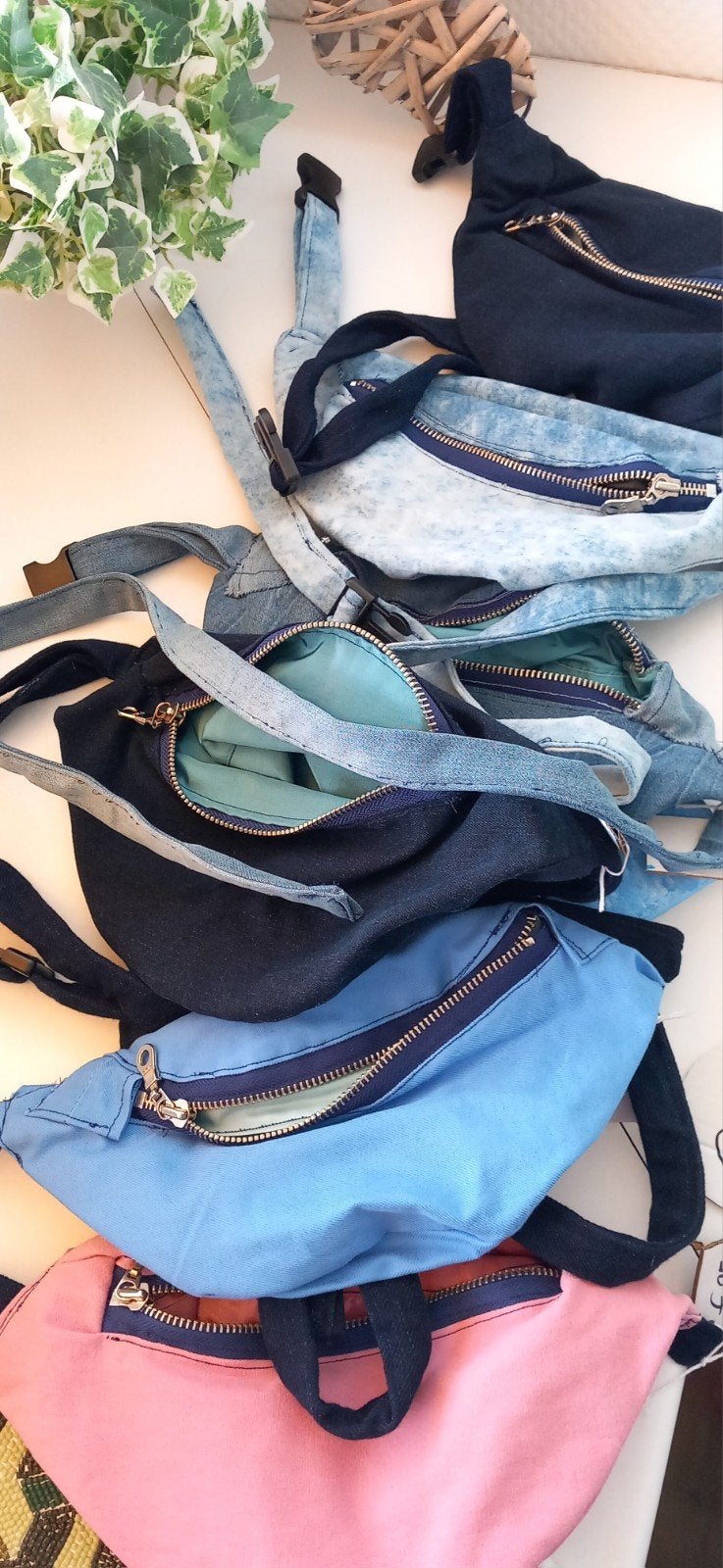 Gondas Creaties verschillende heuptasjes spijkerstof en roze, Kleding | Dames, Gondas Creaties, Ophalen of Verzenden, Nieuw