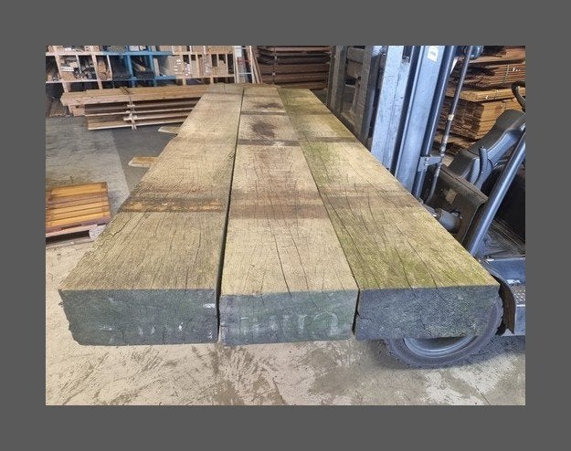 3 Hardhouten balken 15x30 cm / 3.00 meter - nr: HB247, Ophalen, 250 cm of meer, Balken, Hardhout