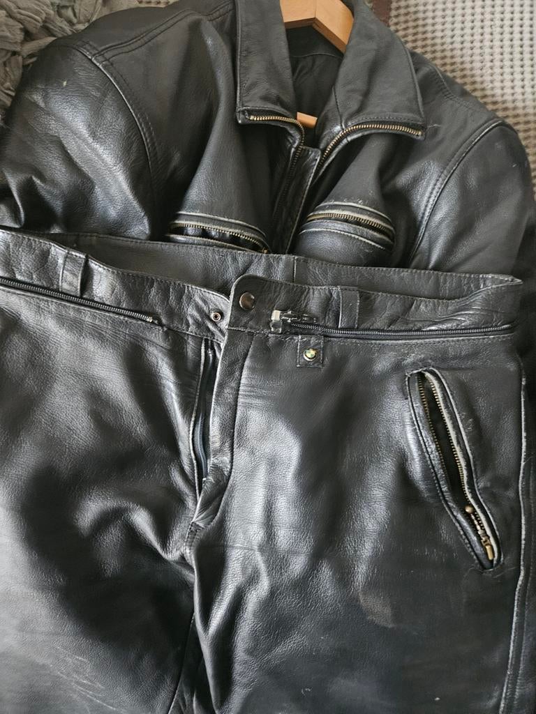 Leren motorpak BMW (jas en broek) - Maat 56, Motoren, Kleding | Motorkleding, Ophalen of Verzenden, Tweedehands, Heren, Combipak
