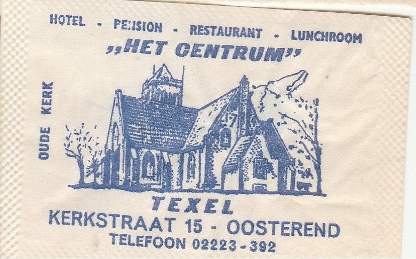 Het Centrum Kerkstraat Oosterend Texel - oude kerk - pension, Verzamelen, Ophalen of Verzenden