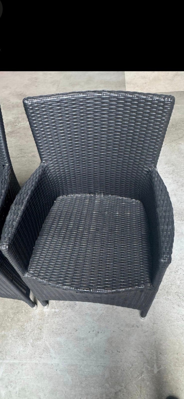 4 wicker tuinstoelen en kussentje  kan ze in  buurt bezorgen, Ophalen of Verzenden