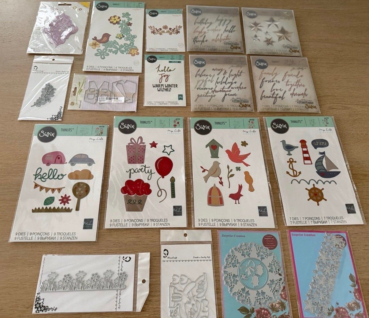Diverse nieuwe snijmallen voor kaarten (Sizzix e.a.), Ophalen of Verzenden, Nieuw