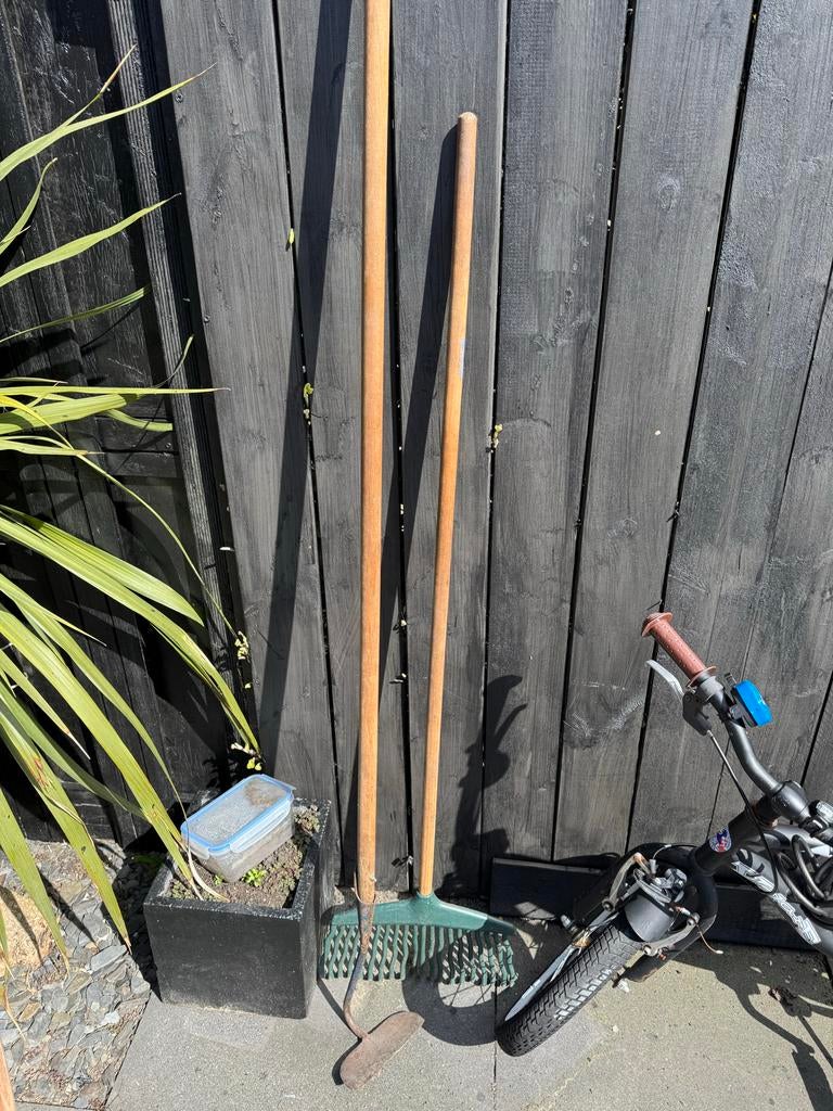 Tuin Hark en Schoffel Set - Gebruikt, Tuin en Terras, Ophalen, Gebruikt, Hark