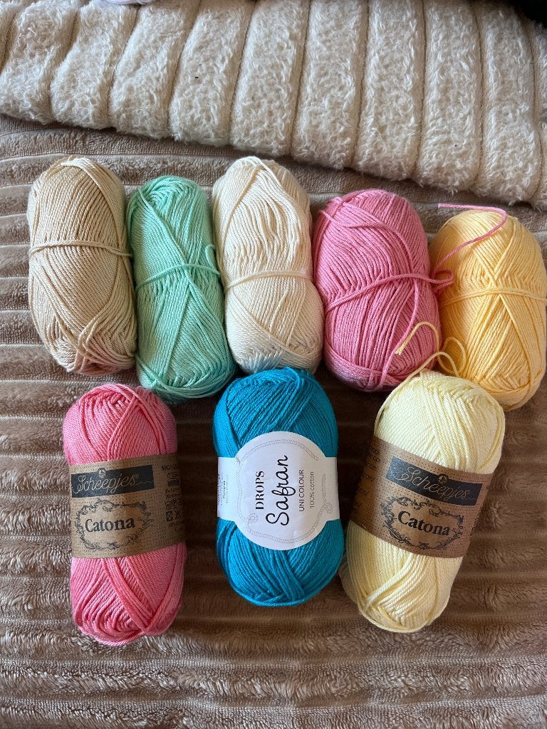 Verschillende kleuren katoen garen!, Hobby en Vrije tijd, Ophalen of Verzenden, Nieuw, Breien of Haken, Wol of Garen
