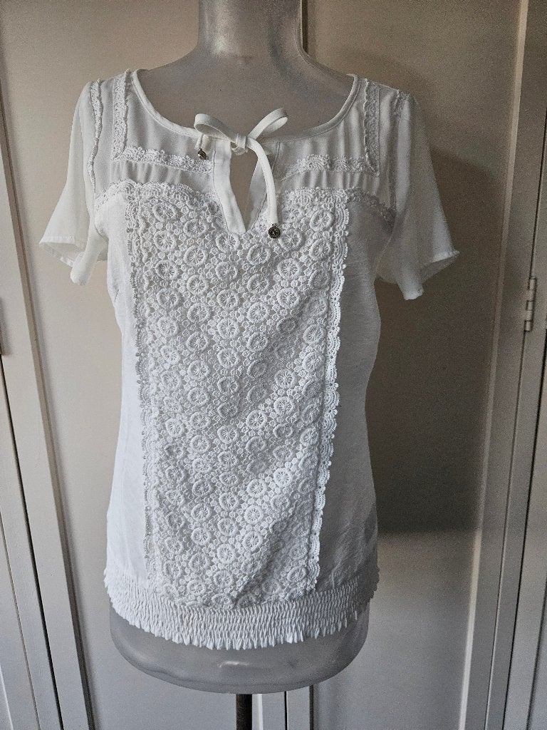 Tramontana blouse maat S zgan, Tramontana, Wit, Ophalen of Verzenden, Zo goed als nieuw