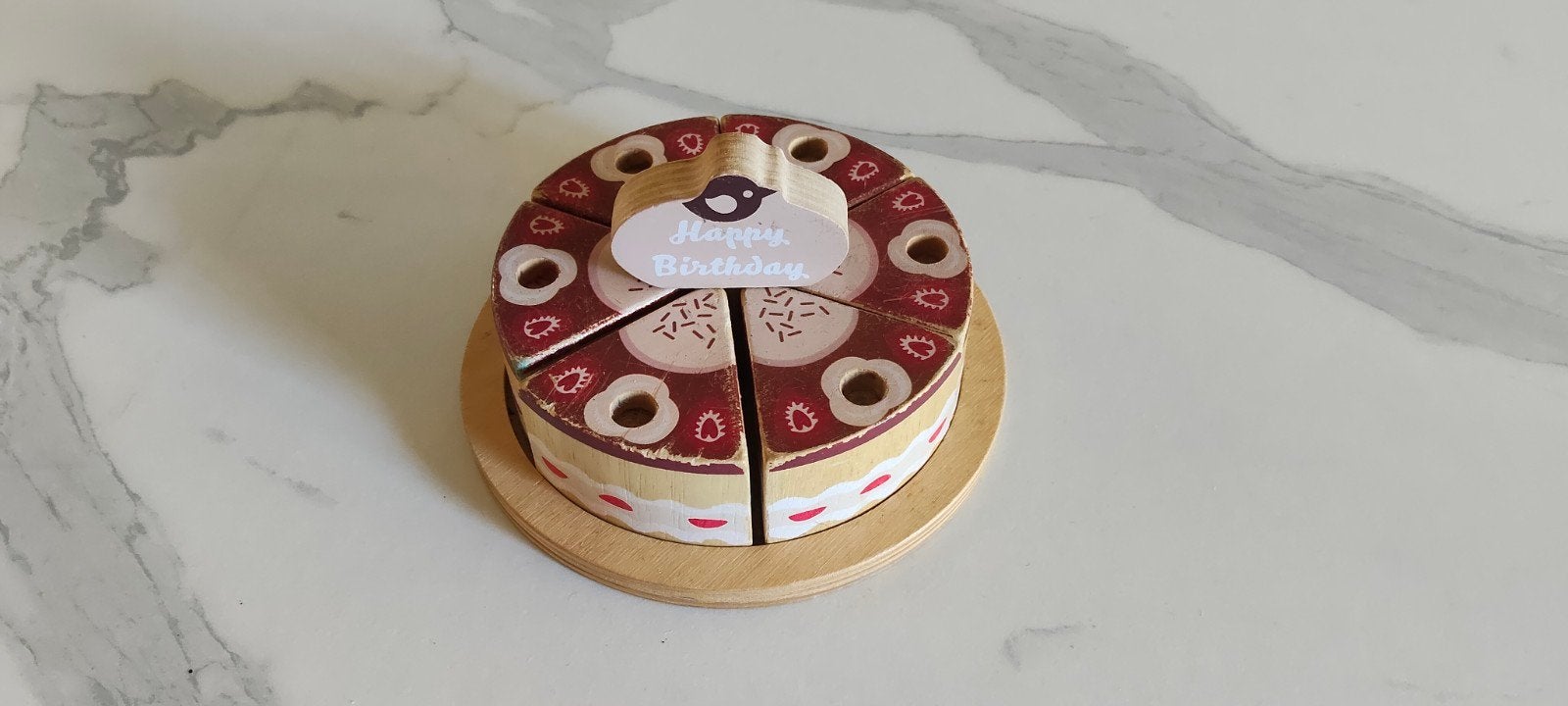 Houten Speelgoedtaart - Perfect voor Rollenspellen, Ophalen, Gebruikt, Overige typen